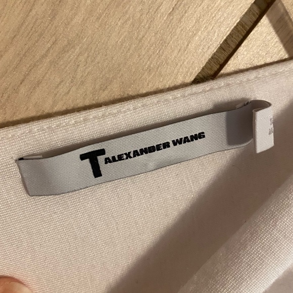 T by Alexander Wang Lace Up Bodysuit in White - Picture 5 of 7